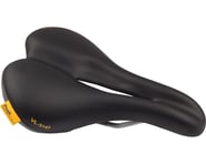 Velo Plush Pump Men's Saddle (Black) (Steel Rails) | product-related