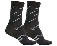 VeloToze Active Compression Wool Socks (Black/Grey) | product-related