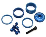 Wolf Tooth Components Headset Spacer BlingKit (Blue) (3, 5, 10, 15mm) | product-related