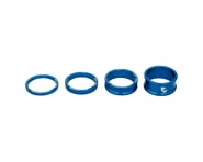 Wolf Tooth Components 1-1/8" Headset Spacer Kit (Blue) (3, 5, 10, 15mm) | product-related