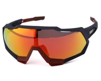 100 Speedtrap Sunglasses Soft Tact Black Frame Hiper Red Multilayer Mirror Lens for sale online 