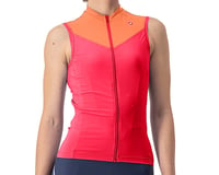 Castelli Women's Solaris Sleeveless Jersey (Hibiscus/Soft Orange) (M)