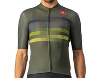 Castelli Endurance Pro Short Sleeve Jersey (Military Green/Blue-Sulphur)