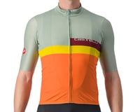 Castelli A Blocco Short Sleeve Jersey (Defender Green/Passion Fruit) (S)