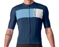 Castelli Prologo 7 Short Sleeve Jersey (Belgian Blue/Drive Blue Silver Grey) (L)