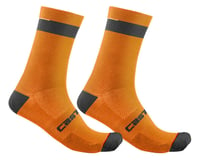 Castelli Alpha 18 Socks (Brilliant Orange/Black)