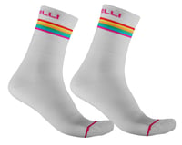 Castelli Women's Go 15 Socks (White/Fuchsia)