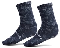 Endura Grid Floral LTD Print Sock (Black)