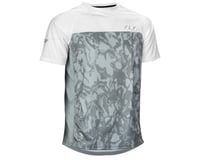 Fly Racing Super D Jersey (Light Grey Camo/White)