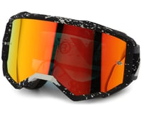 Fly Racing Zone Goggles (Black/Grey) (Red Mirror/Smoke Lens)