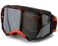 Fly Racing Zone Goggles (Black/Red/Cream) (Silver Mirror/Smoke Lens)