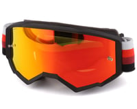 Fly Racing Youth Zone Goggles (Black/Red) (Red Mirror/Amber Lens)