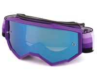 Fly Racing Youth Zone Goggles (Purple/Black) (Sky Blue Mirror/Smoke Lens)