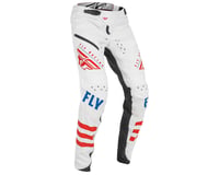 Fly Racing Youth Kinetic Bicycle Pants (White/Red/Blue)