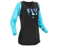 Fly Racing Women's Lite Jersey (Black/Aqua)