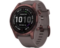 Garmin Fenix 7S Sapphire Solar GPS Smartwatch (Dark Bronze Ti + Shale Grey Band)