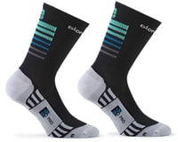 Giordana FR-C Tall Stripes Socks (Black/Sea Green)
