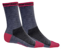 Giordana Merino Wool Socks (Grey/Pink) (5" Cuff)