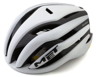 Met Trenta 3K Carbon MIPS Road Helmet (Matte White/Silver Metallic)