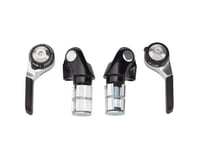 Microshift Road/Mountain Bar End Shifters (Silver/Black) (Pair) (2/3 x 9 Speed)