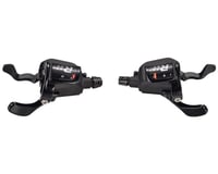 Microshift R11 Road Flat Bar Trigger Shifter Set (Black) (Pair) (2 x 11 Speed)