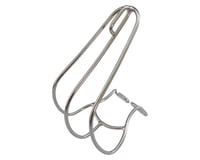 MKS Stainless Steel Cage Toe Clips (Silver) (Pair)