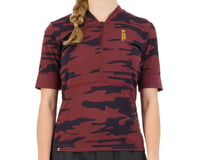 Mons Royale Women's Cadence Short Sleeve Jersey (Chocolate Camo) (M)