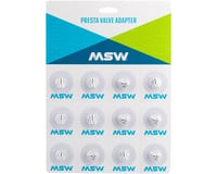 MSW Presta Valve Adapters (Silver) (Presta to Schrader) (Card of 12)