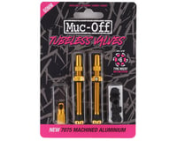 Muc-Off V2 Tubeless Presta Valves (Gold) (Pair) (60mm)