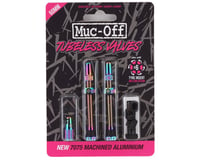 Muc-Off V2 Tubeless Presta Valves (Iridescent) (Pair) (60mm)