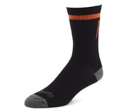 Niner SockGuy Wool "Pedal Damn It" Socks (Black/Orange)
