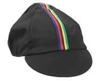 Pace Sportswear Traditional Cycling Cap (Black/World Champion Stripe)