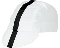 Pace Sportswear Classic Cycling Cap (White w/ Black Tape)