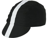 Pace Sportswear Classic Cycling Cap (Black w/ White Tape)