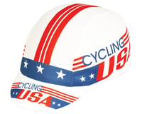 Pace Sportswear Coolmax Cycling USA Cap (Red/White/Blue) (One Size Fits Most)