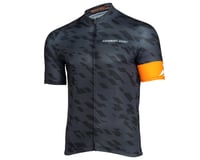Jakroo Men's Fondo Cycling Jersey (Grey/Black/Orange) (Relaxed Fit)