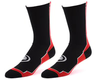 Performance 8" Speed Socks (Black/Red)