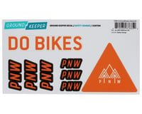 PNW Components X Ground Keeper Custom Handlebar Decal Kit (Safety Orange)