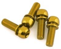 Reverse Components Disc Brake Caliper Bolts (Gold) (M6 x 18) (4)