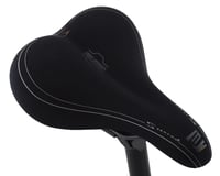 Serfas E-Gel Dual Density Women's Comfort Saddle (Black) (Steel Rails)