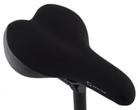 Serfas Tailbones Unisex Saddle (Black) (Steel Rails) (Lycra Cover)
