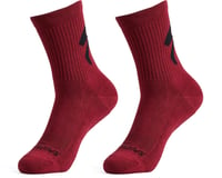 Specialized Cotton Tall Logo Socks (Maroon)