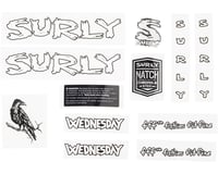 Surly Wednesday Frame Decal Set (White w/ Crow)