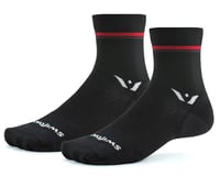 Swiftwick Pursuit Four Ultralight Socks (Retro Stripe/Black) (S)