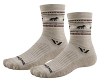 Swiftwick Vision Five Winter Socks (Khaki Wolves)