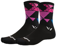 Swiftwick Vision Six Geometric Socks (Black) (XL)