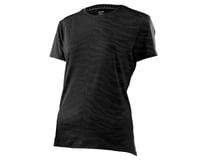 Troy Lee Designs Women's Lilium Short Sleeve Jersey (Black) (Tiger Jacquard)