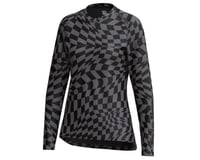 Troy Lee Designs Women's Lilium Long Sleeve Jersey (Twisted Checkers Black/Grey)