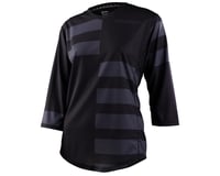 Troy Lee Designs Women's Mischief 3/4 Sleeve Jersey (Split Stripe Black)