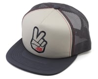 Troy Lee Designs Peace Out Trucker Snapback Hat (Vintage White/Carbon) (Universal)